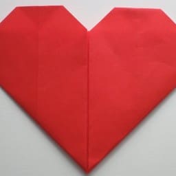 Валентинка-оригами на 14 февраля за 2 минуты